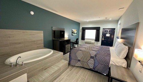 Habitación individual romántica, 1 cama de matrimonio grande, fumadores, bañera de hidromasaje