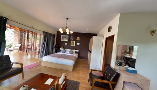 Habitación doble superior, 1 cama de matrimonio grande, no fumadores, vistas a la montaña