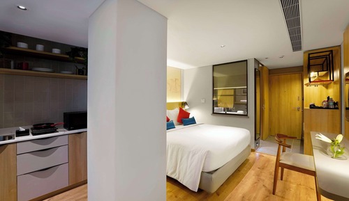 Habitación Deluxe, 1 cama de matrimonio grande, no fumadores, cocina básica