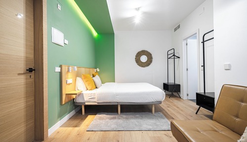 Habitación triple, 1 cama doble con sofá cama