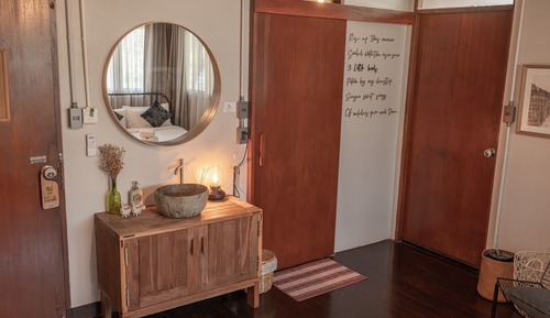 Habitación triple, vistas al jardín