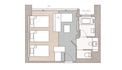 Habitación cuádruple Deluxe, 4 habitaciones, no fumadores