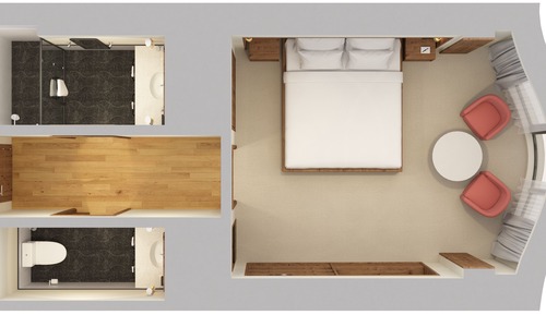 Habitación Deluxe, 1 cama de matrimonio grande, accesible para personas con discapacidad (City King)