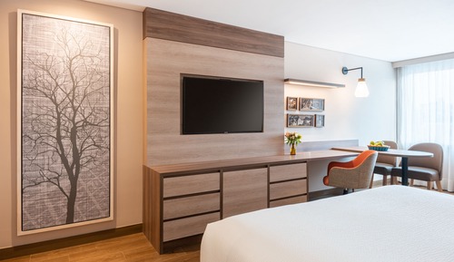 Suite estudio, varias camas, vistas a la ciudad