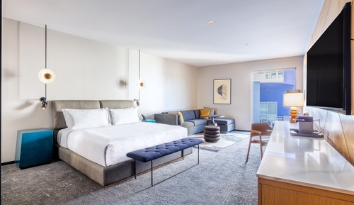 Estudio, 1 cama de matrimonio grande