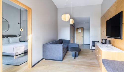 Suite, 1 cama de matrimonio grande, accesible para personas con discapacidad, bañera