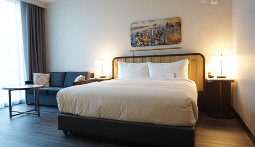 Habitación, 1 cama de matrimonio grande con sofá cama