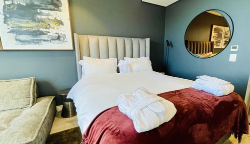 Estudio de lujo, 1 cama de matrimonio, vistas al mar