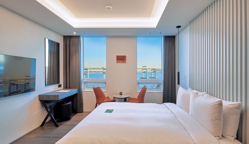 Habitación Deluxe, vistas parciales al mar