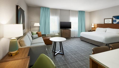 Suite estudio, 1 cama de matrimonio grande con sofá cama, cocina