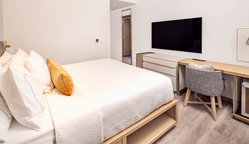 Estudio Premier, 1 cama de matrimonio grande (Roll-In Shower)