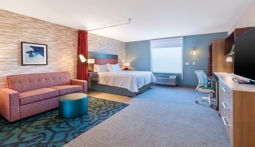 Estudio, 1 cama de matrimonio grande, accesible para personas con discapacidad, bañera