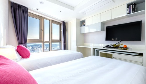 Habitación Premier con 2 camas individuales, vistas al mar