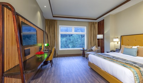 Habitación Deluxe, 1 cama de matrimonio grande, vistas a la montaña (Deluxe Pine View room)