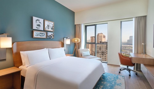 Estudio, 1 cama de matrimonio grande