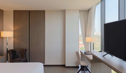 Habitación panorámica, 1 cama de matrimonio grande, vistas a la ciudad