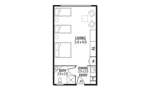 Suite superior, varias camas