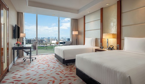 Habitación Deluxe, 2 camas dobles, vistas a la ciudad (Grand)