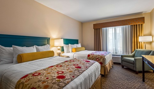 Suite, 2 camas de matrimonio, no fumadores, frigorífico y microondas (with Sofabed)