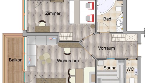 Suite, 1 habitación, sauna, vistas a la montaña (Wellness)