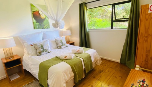 Cabaña de lujo, 2 habitaciones, baño privado, vistas al río