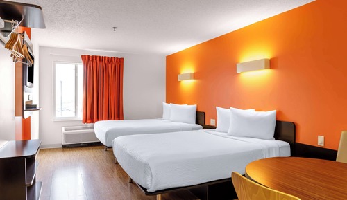 Habitación estándar, 2 camas de matrimonio, no fumadores, frigorífico y microondas