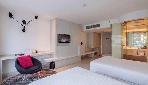Habitación Deluxe con 2 camas individuales, vistas a la ciudad