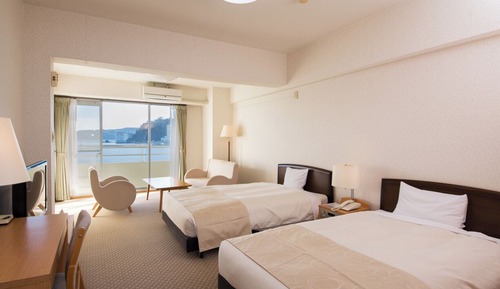 Habitación estándar con 2 camas individuales, no fumadores, vistas al mar