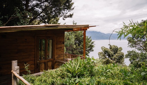 Cabaña, baño privado, vistas al lago