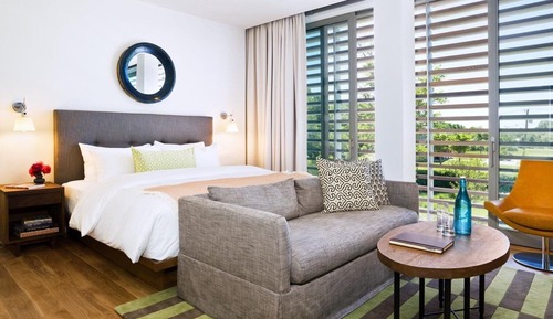 Estudio, 1 cama de matrimonio grande
