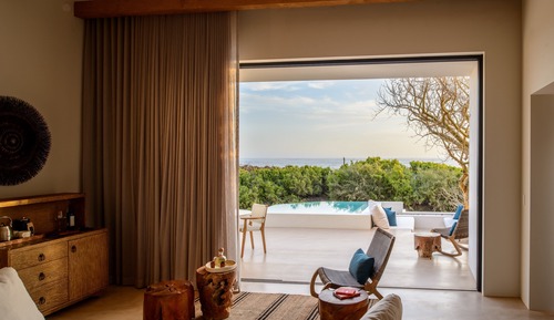 Suite, 1 cama de matrimonio grande, frente al mar (Villa Plunge Pool Firepit)