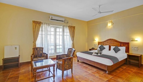 Habitación presidencial doble, 1 cama de matrimonio grande, vistas al jardín