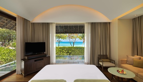 Villa, 1 cama de matrimonio grande, frente a la playa (Tropical Villa)