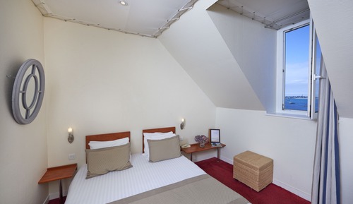 Habitación Confort doble, 1 cama doble, no fumadores, vistas parciales al mar (Horizon)