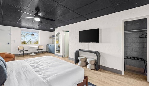 Estudio estándar, 1 cama de matrimonio grande, no fumadores, cocina básica