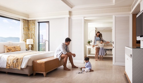 Suite familiar, vistas a la piscina