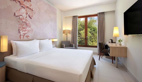 Habitación Deluxe doble, 1 cama doble, terraza, vistas al jardín