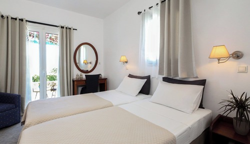 Habitación doble, terraza, vistas al mar