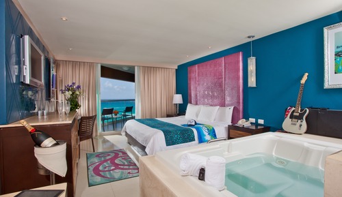 Habitación Deluxe, 1 cama de matrimonio grande, vistas al mar