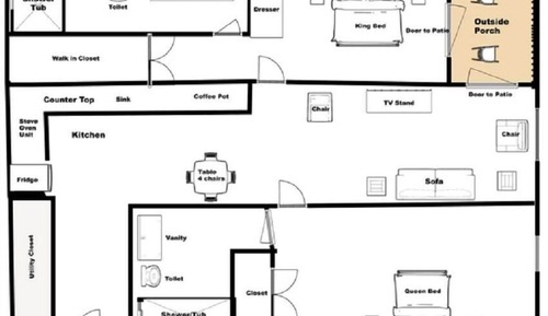 Apartamento City, 2 habitaciones, cocina, vistas a la ciudad