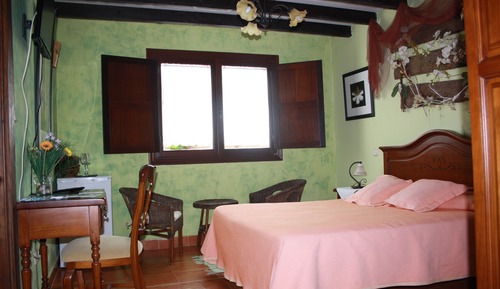 Habitación estándar doble, 1 cama doble, frigorífico y microondas, vistas al viñedo