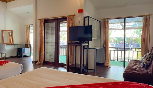 Habitación familiar, vistas al lago