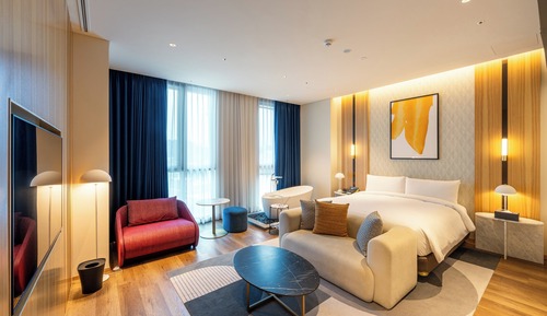 Suite, 1 cama de matrimonio grande con sofá cama