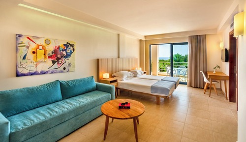 Habitación familiar, vistas al mar