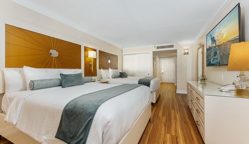 Habitación Premium, 2 camas de matrimonio (Side Ocean View)