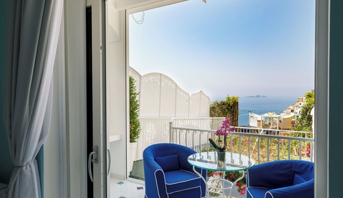 Habitación doble superior, terraza, vistas al mar