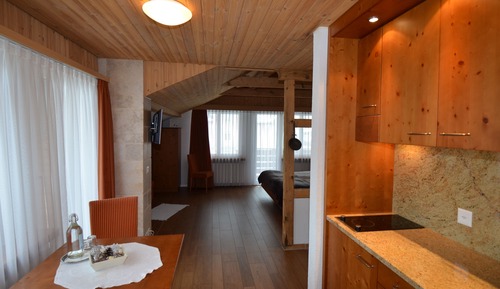 Habitación cuádruple, cocina básica, vistas a la montaña (with Balcony, Hahnen)