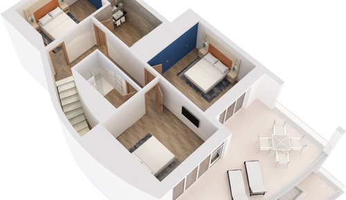 Villa, 3 habitaciones