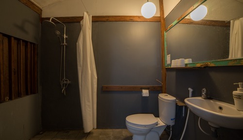 Habitación triple Deluxe, 3 camas individuales, vistas a la montaña, en la zona del jardín