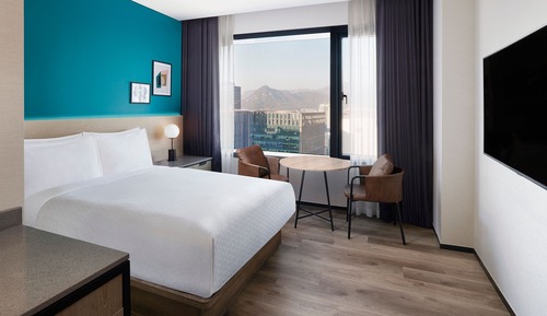 Habitación superior, 1 cama doble, no fumadores, vistas a la ciudad